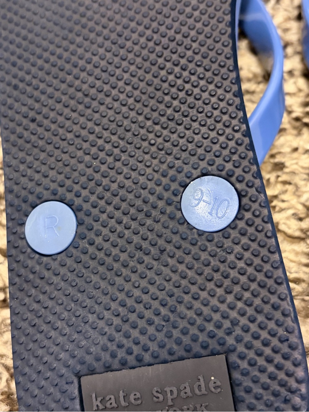 kate spade Feldon Blue Butterfly Flip Flop Sandals - Picture 6 of 7